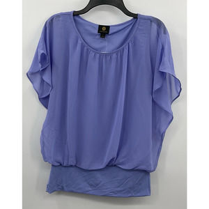 JM Collection Womens Top Color Purple Size Small‎ NWT (A130)